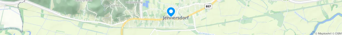 Kartendarstellung des Standorts für Stadtapotheke Jennersdorf zum Salvator in 8380 Jennersdorf